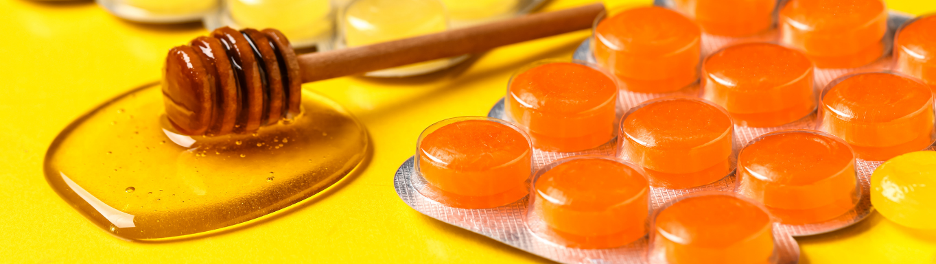 Honey lozenges in blister pack - Makson Healthcare medicated lozenge manufacturing